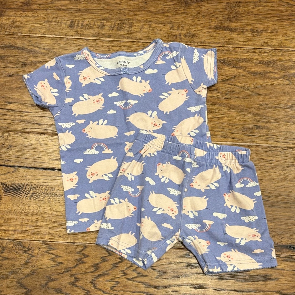 Carter's Snug Fit Piggy Print Pajama Set